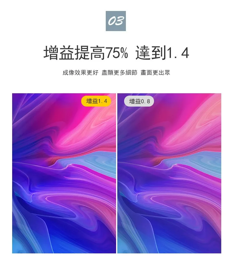 超短焦抗光幕展示圖 5